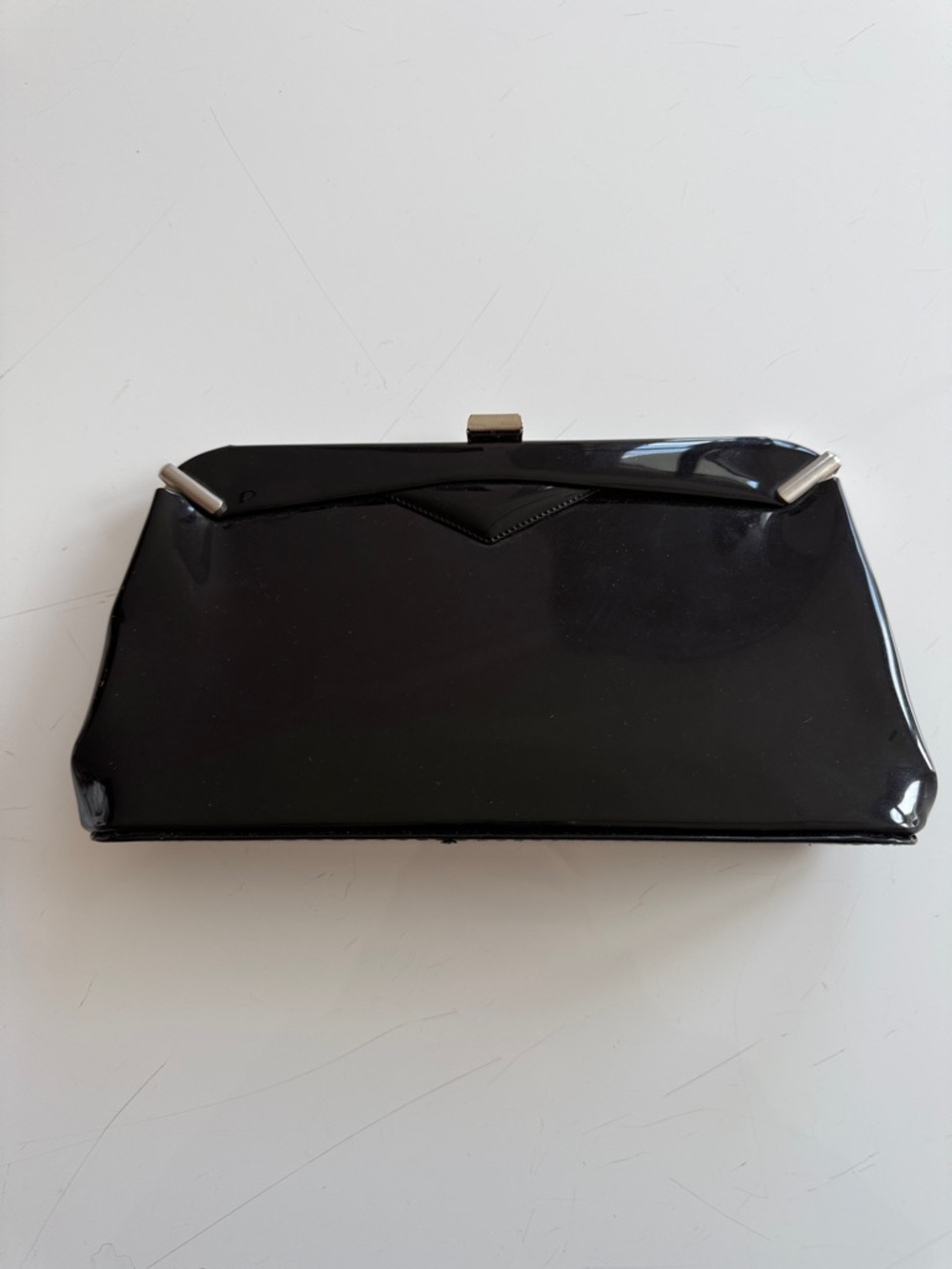 Markay Bags Black Patent Leather Women's Clutch Bag vintage EUC